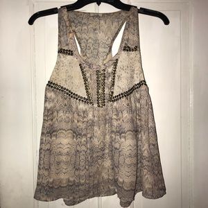 Ecote tee w/ metal embellishments